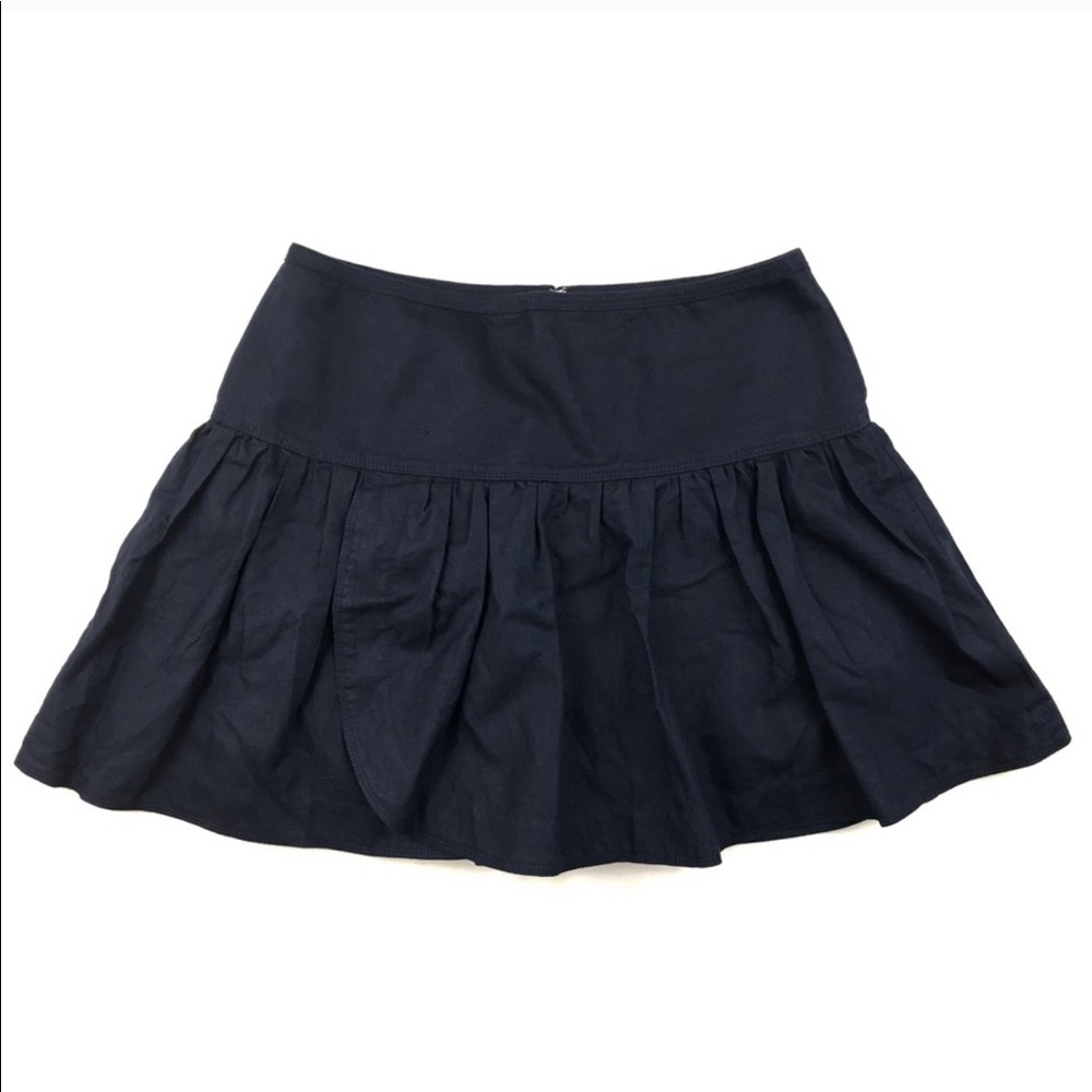 J Crew Navy Swish Skirt Size 4